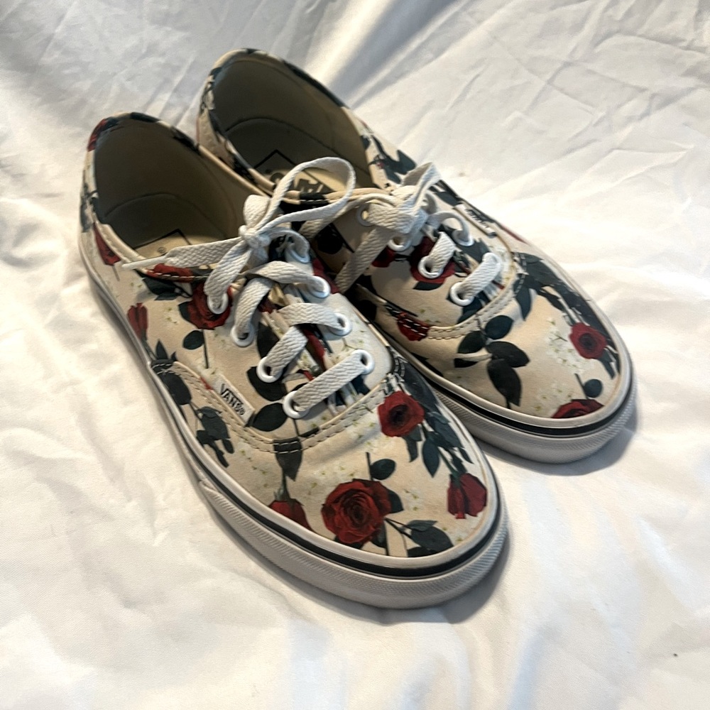 Vans old school in rose print